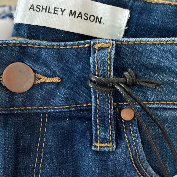 🎊HP🎊SOFT Curvy Ankle Katalina High Rise Indigo Blue Skinny Jean Ashley Mason - Picture 5 of 8
